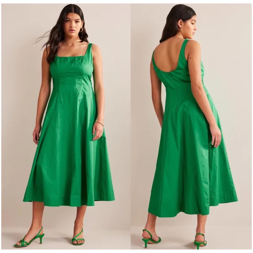 💚Boden Fit & Flare Sleeveless Midi Dress💚